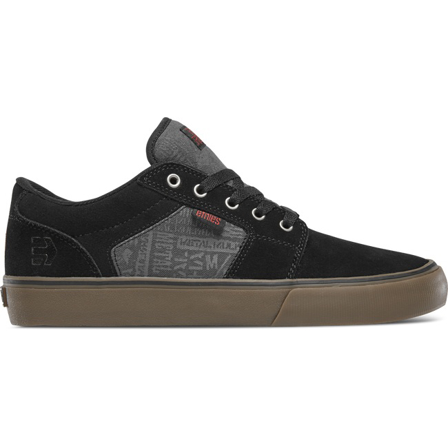 Etnies METAL MULISHA BARGE LS Sneakers Heren Zwart/Grijs BE-ZMVNEF